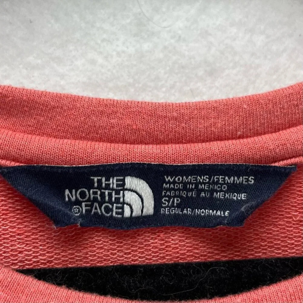 The North Face Top Womens Sz S Terry Crewneck Dolman Sleeve Cotton Blend Orange - Picture 7 of 10